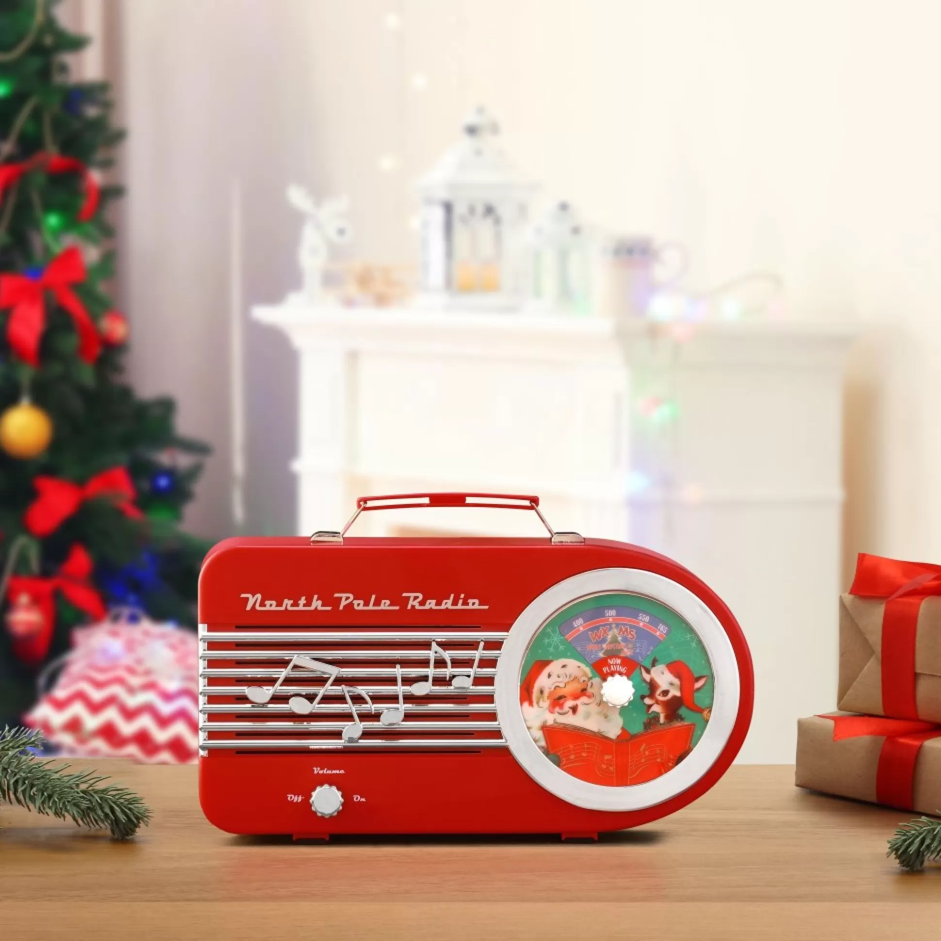 Sale Mr. Christmas 10.5" North Pole Radio