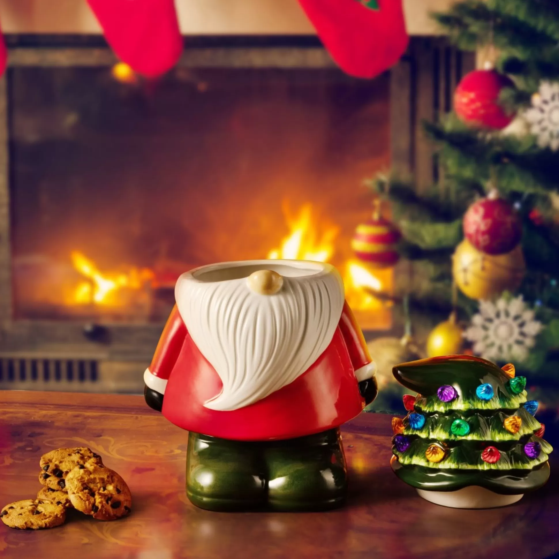 Online Mr. Christmas 10.75" Nostalgic Ceramic Lit Gnome Cookie Jar