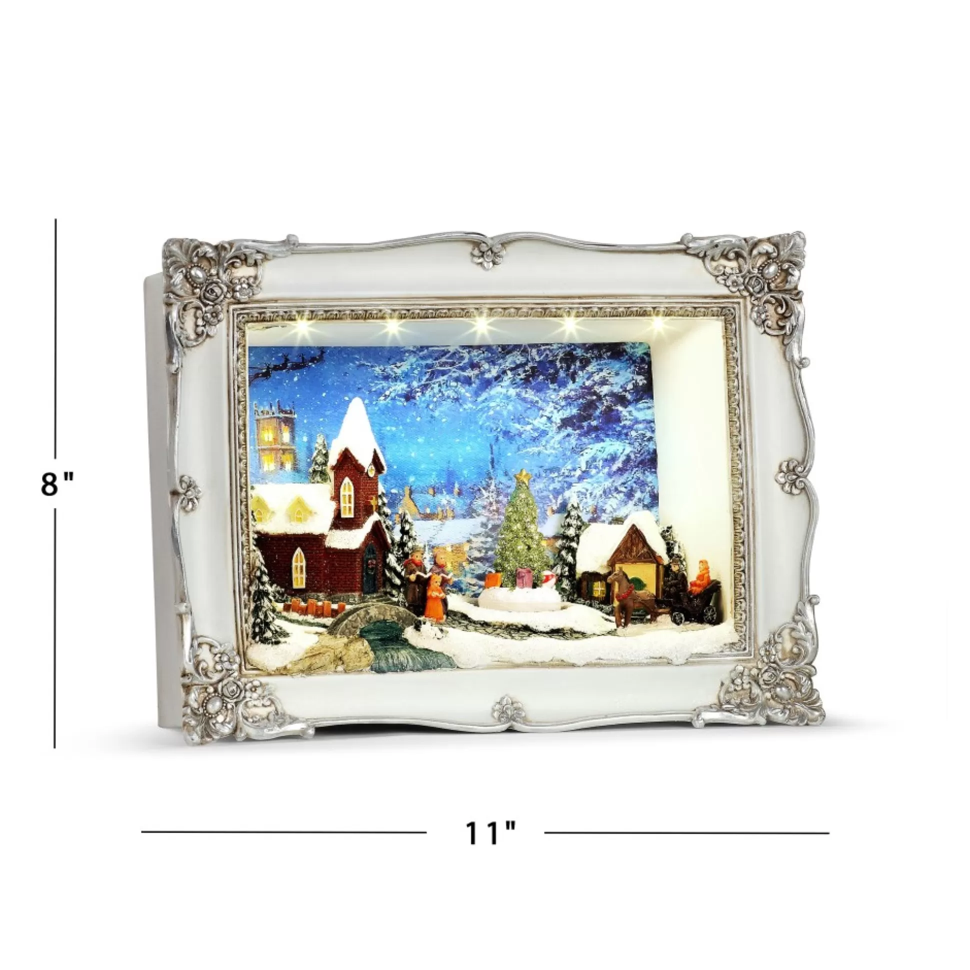 Cheap Mr. Christmas 11" Animated Shadow Box - Church