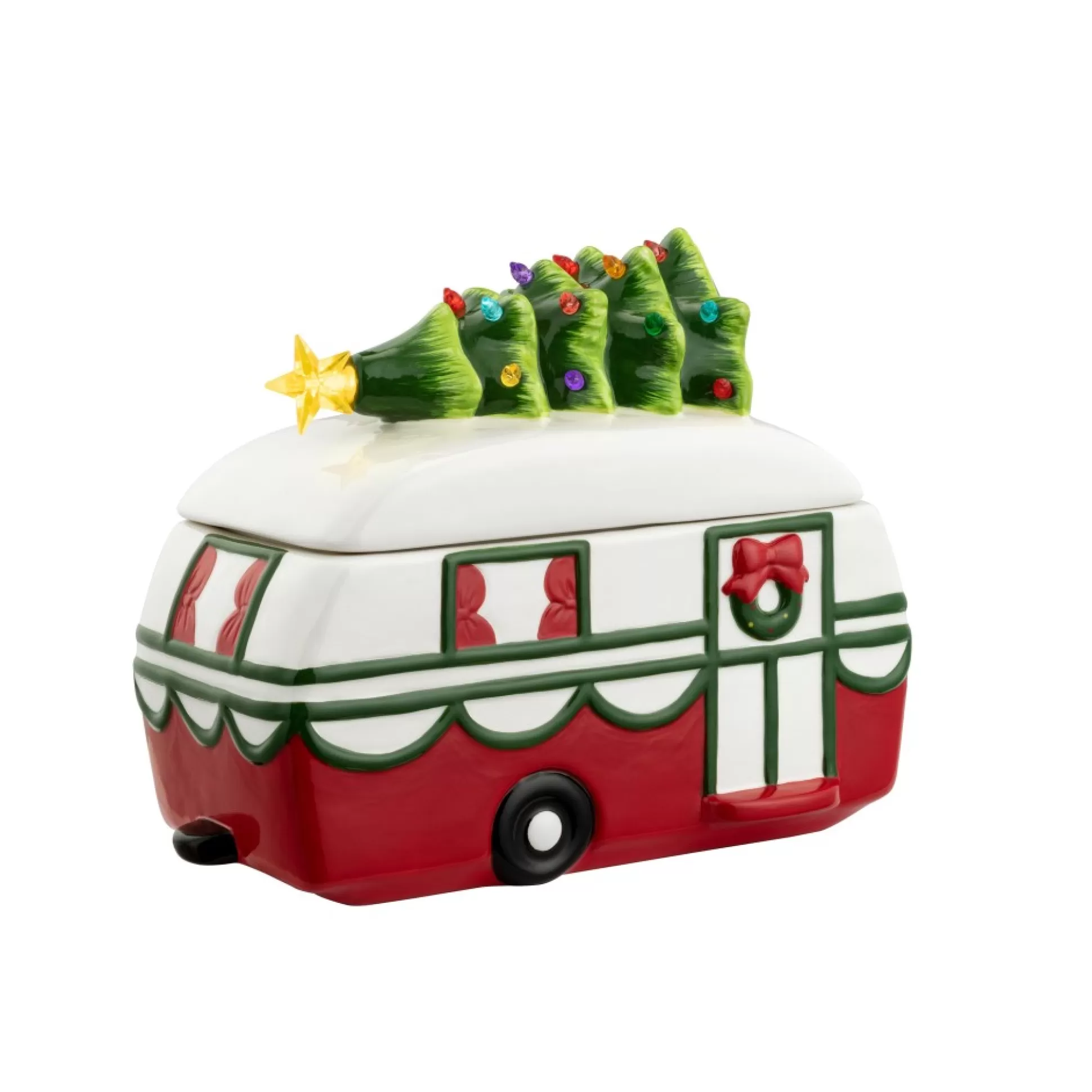 Shop Mr. Christmas 11" Nostalgic Ceramic Lit Camper Cookie Jar