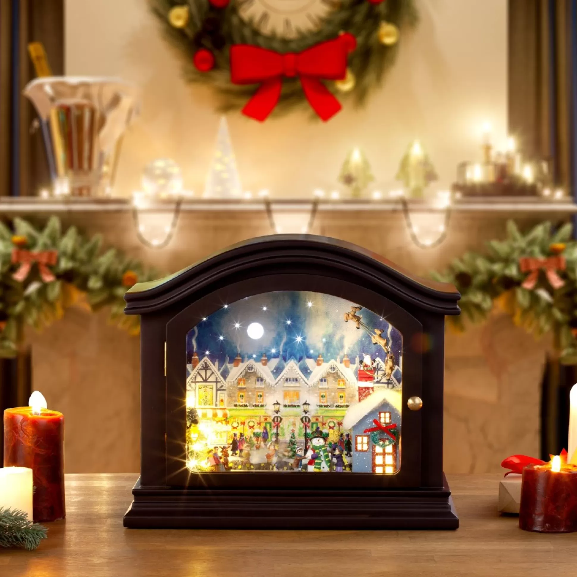 Flash Sale Mr. Christmas 12" Animated Mantel Music Box