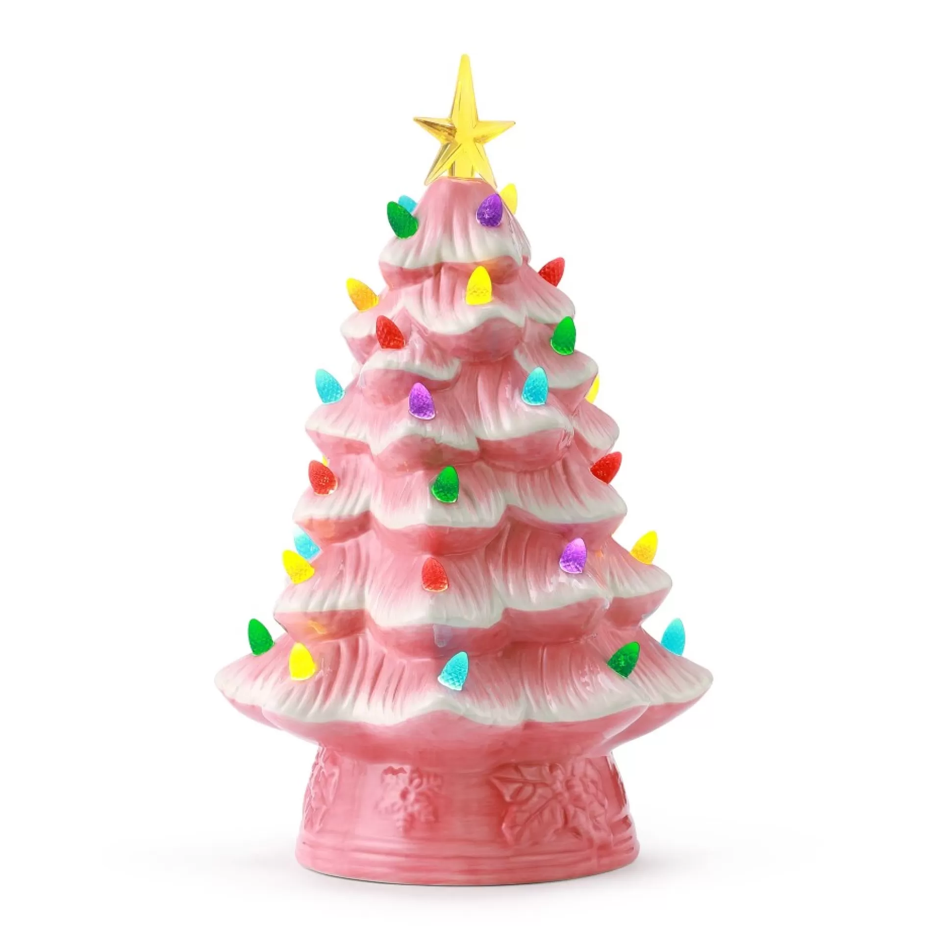 Best Sale Mr. Christmas 12" Nostalgic Ceramic Tree - Pink