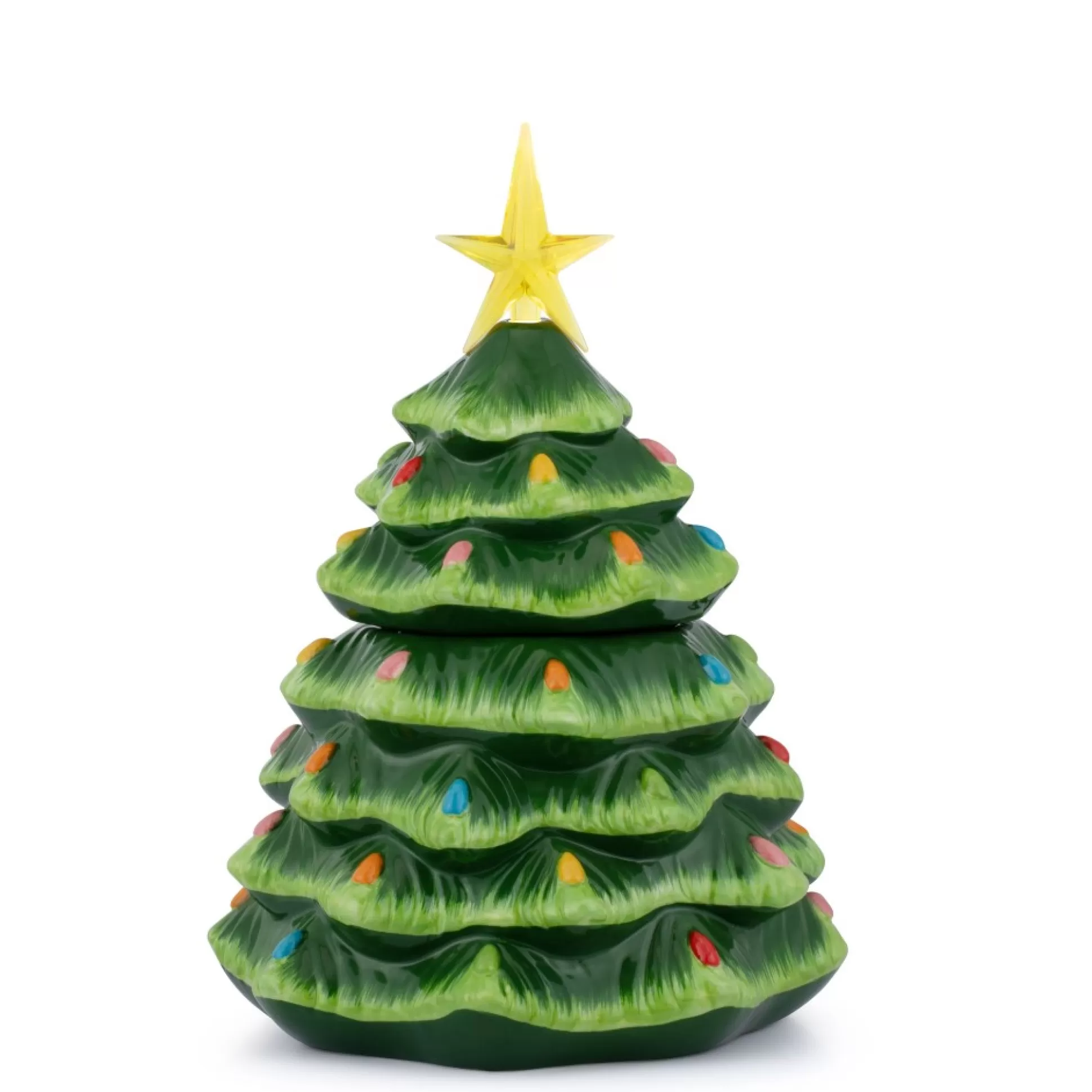 Clearance Mr. Christmas 13" Nostalgic Ceramic Lit Tree Cookie Jar