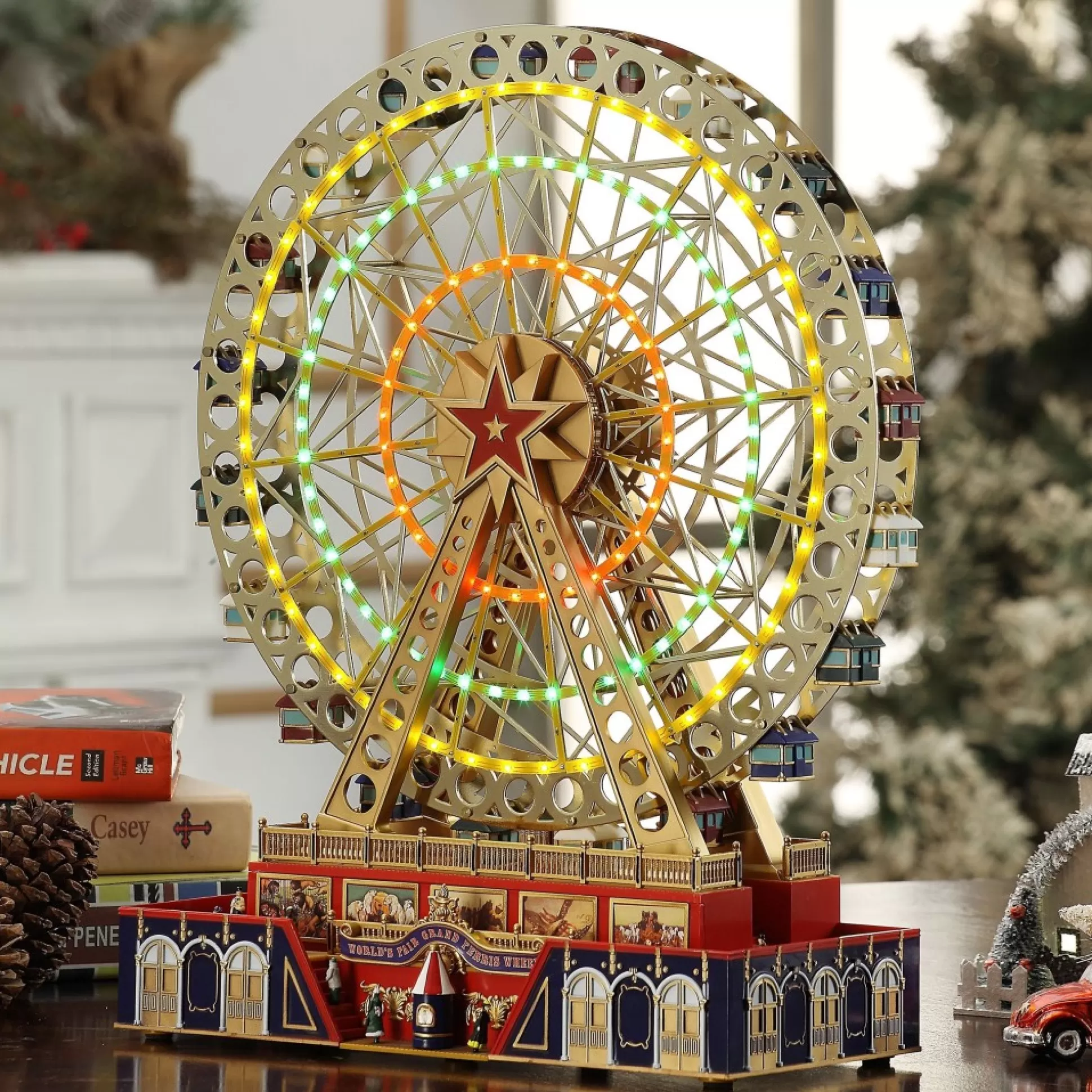 Online Mr. Christmas 15" Animated World's Fair Grand Ferris Wheel