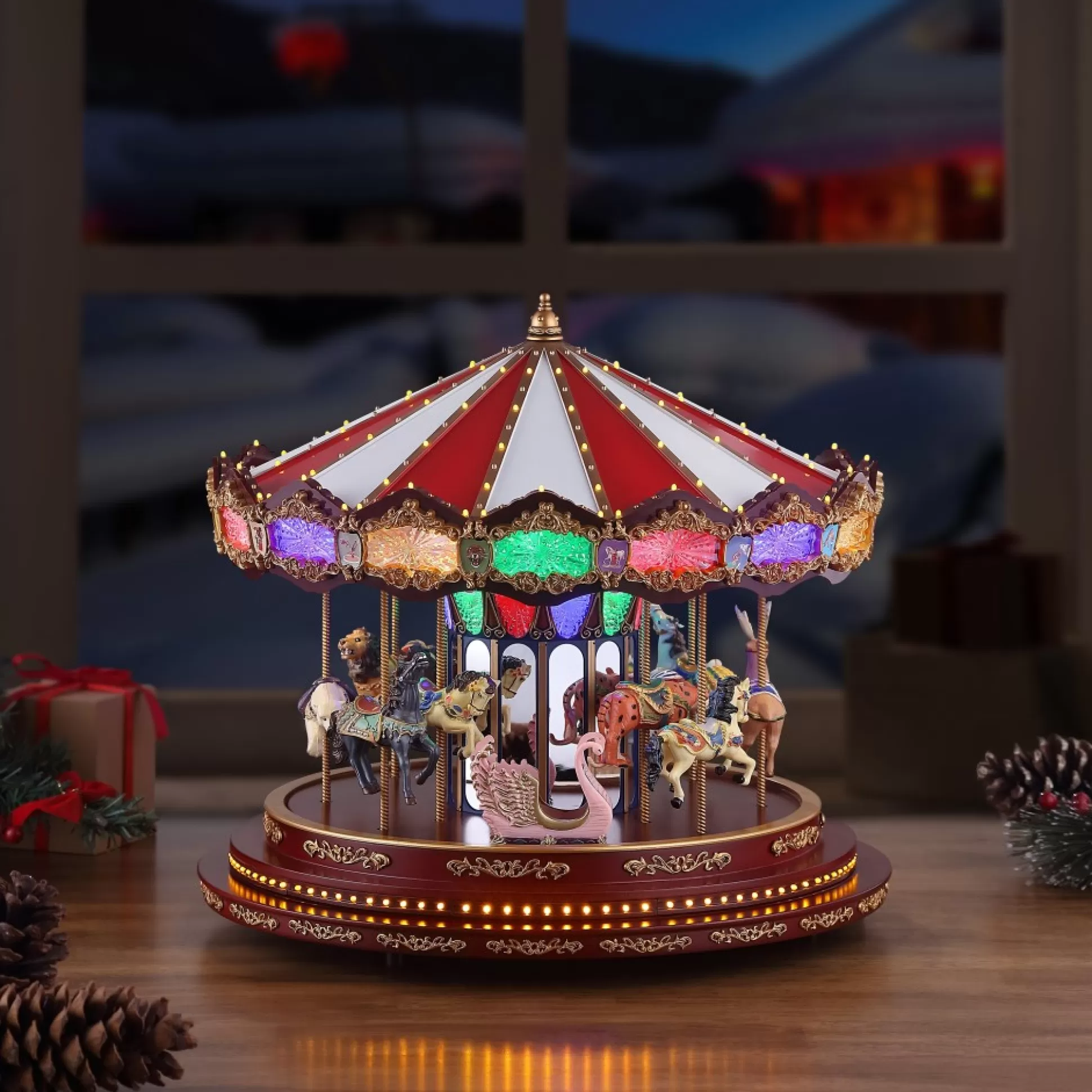 Shop Mr. Christmas 15" Marquee Deluxe Carousel
