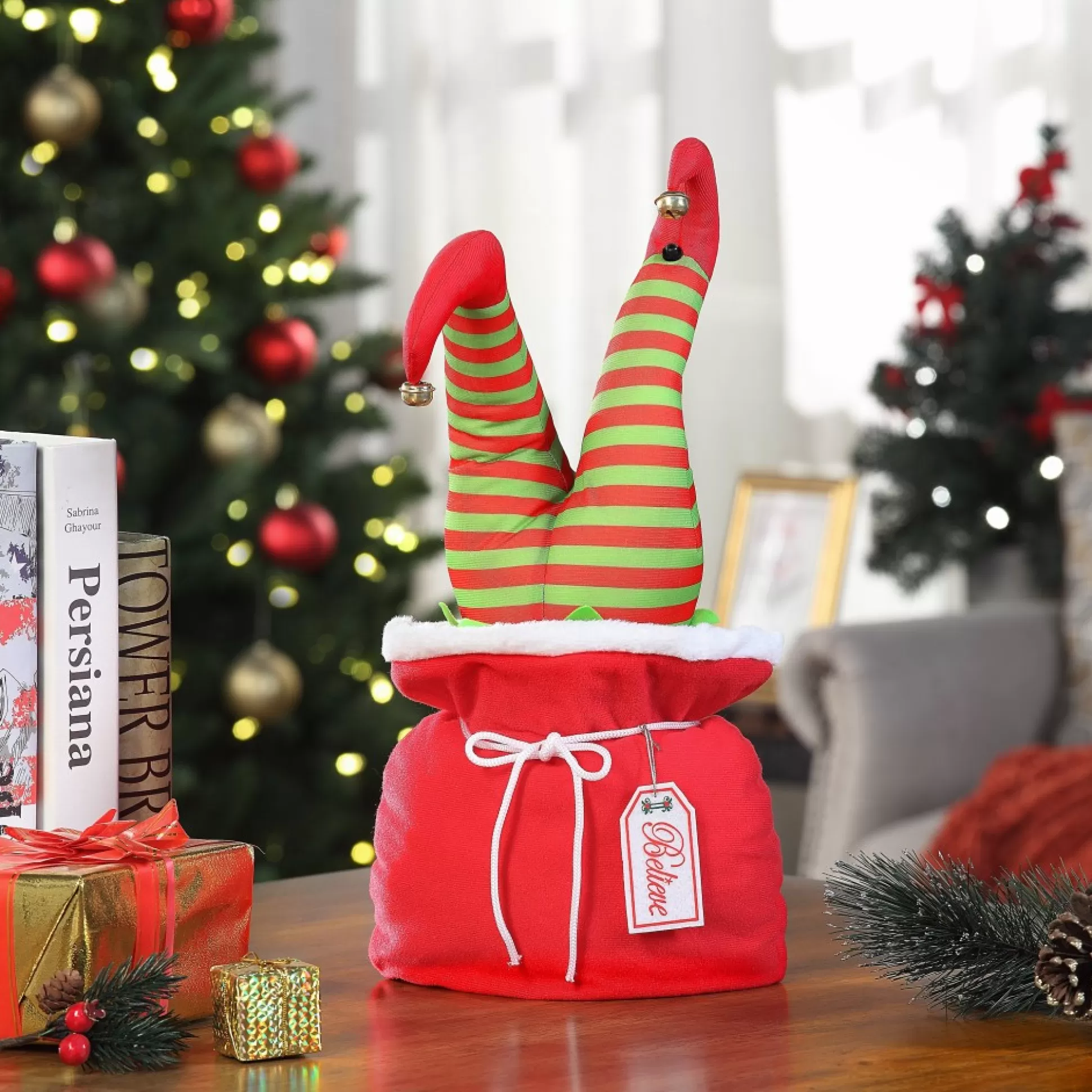 Online Mr. Christmas 17" Animated Kicker In Bag - Elf