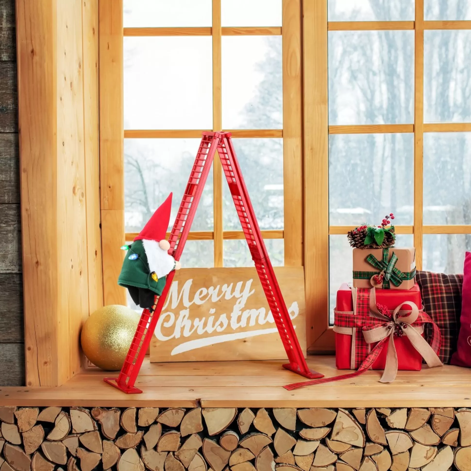 Best Sale Mr. Christmas 17" Animated Tabletop Climbing Gnome