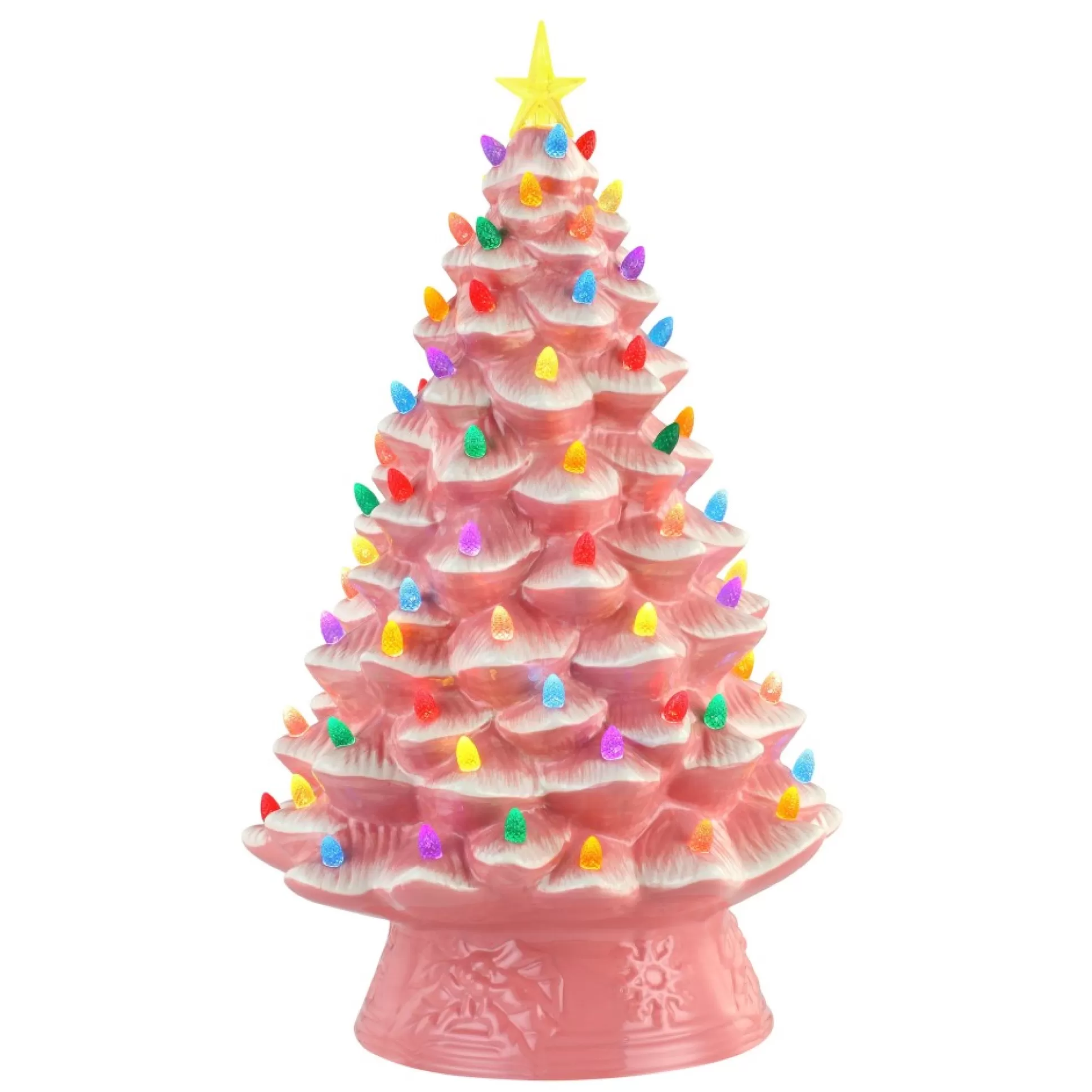 Cheap Mr. Christmas 18" Nostalgic Ceramic Tree - Pink