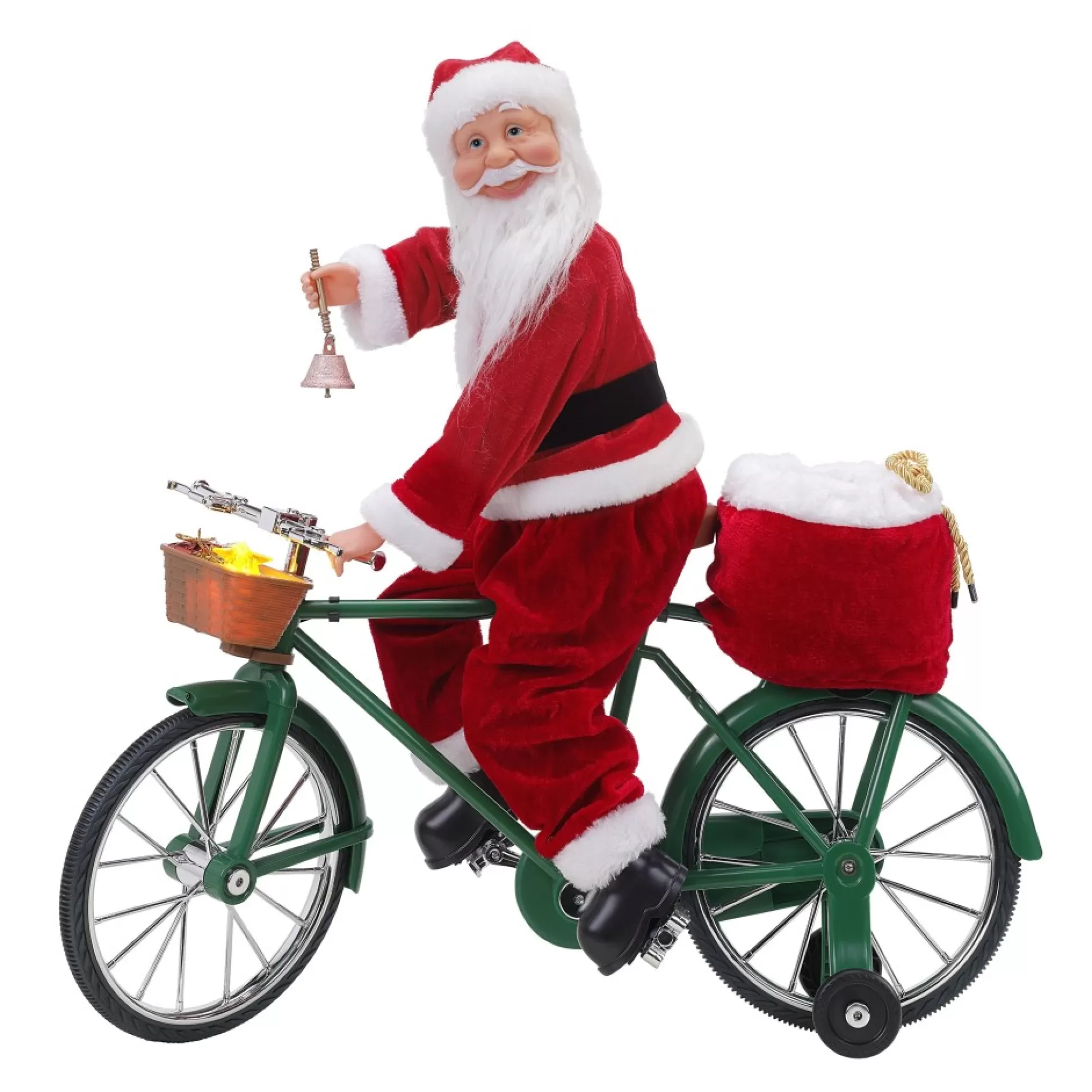 Cheap Mr. Christmas 23" Animated Cycling Santa