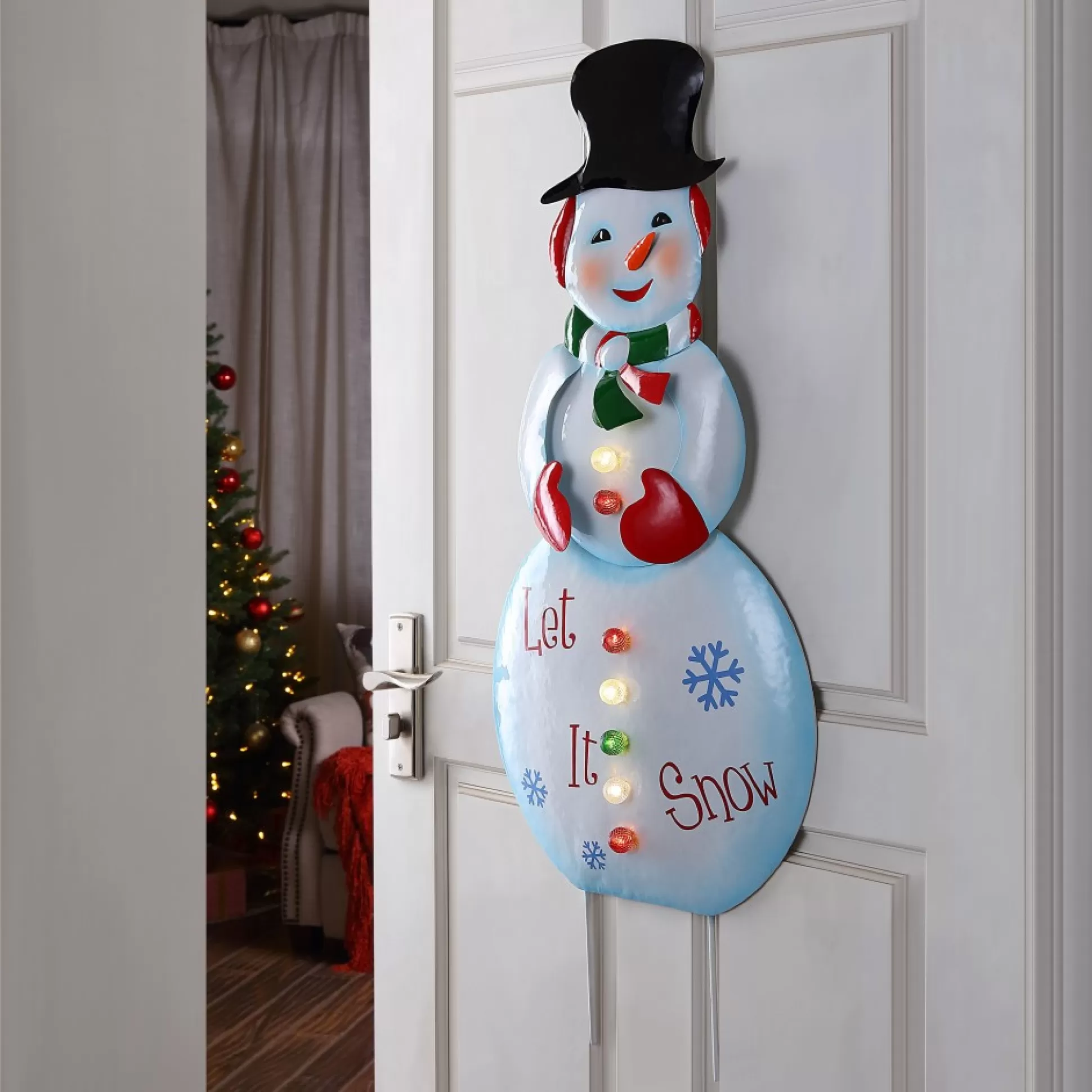 Flash Sale Mr. Christmas 32" Outdoor Metal Snowman Sign