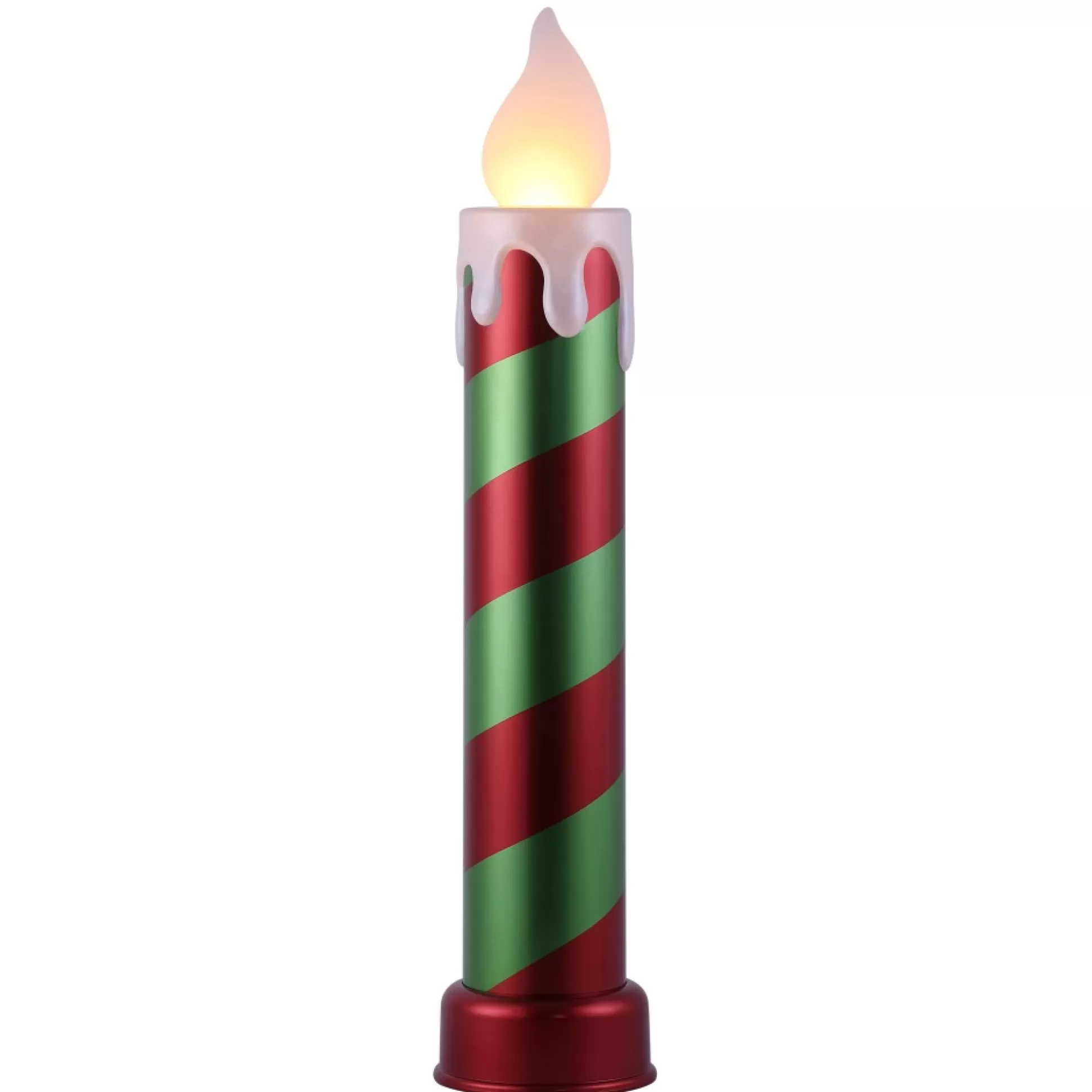 Best Mr. Christmas 36" Metallic Blow Mold Candle - Red & Green