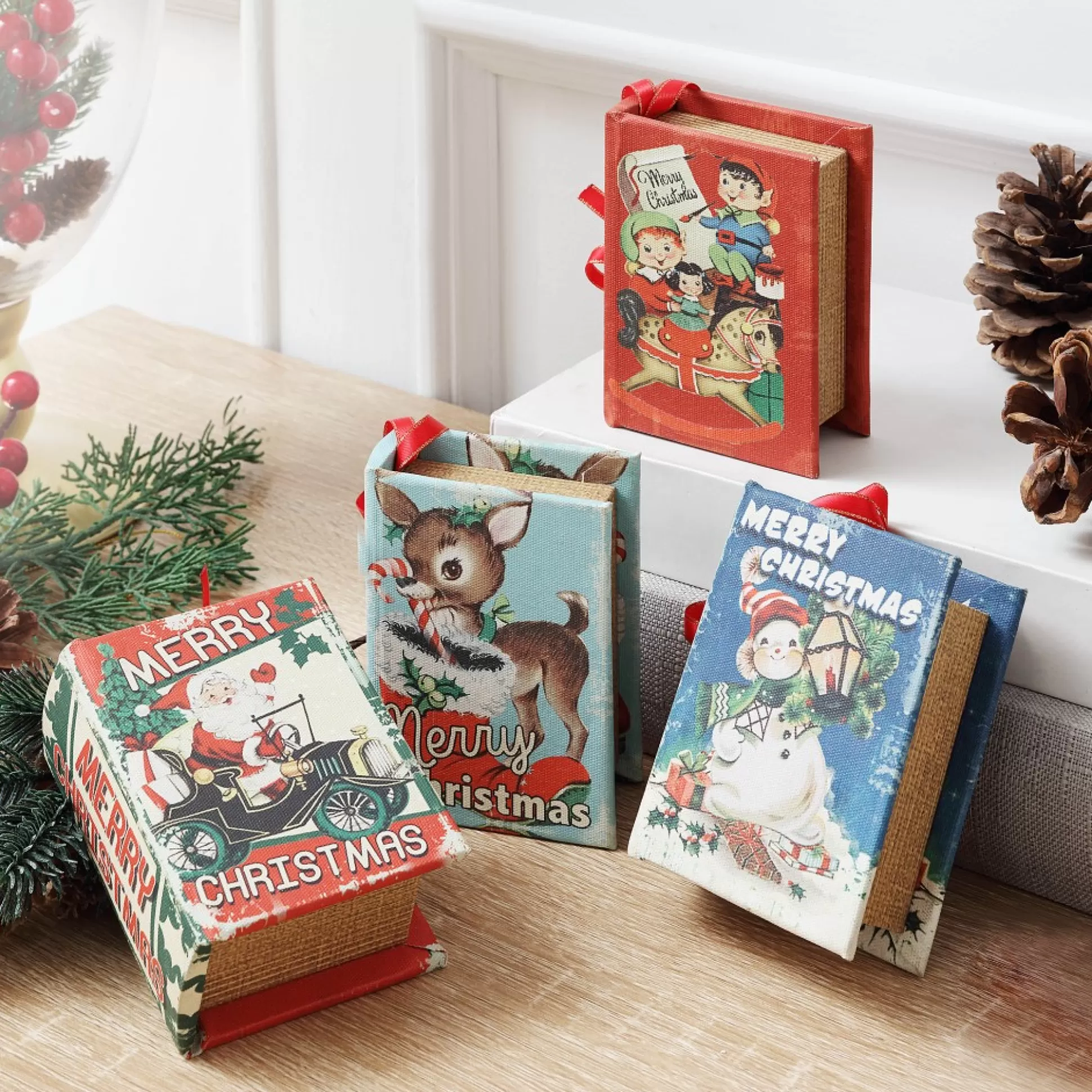 Best Mr. Christmas 3.75" Set Of 4 Nostalgic Musical Songbooks