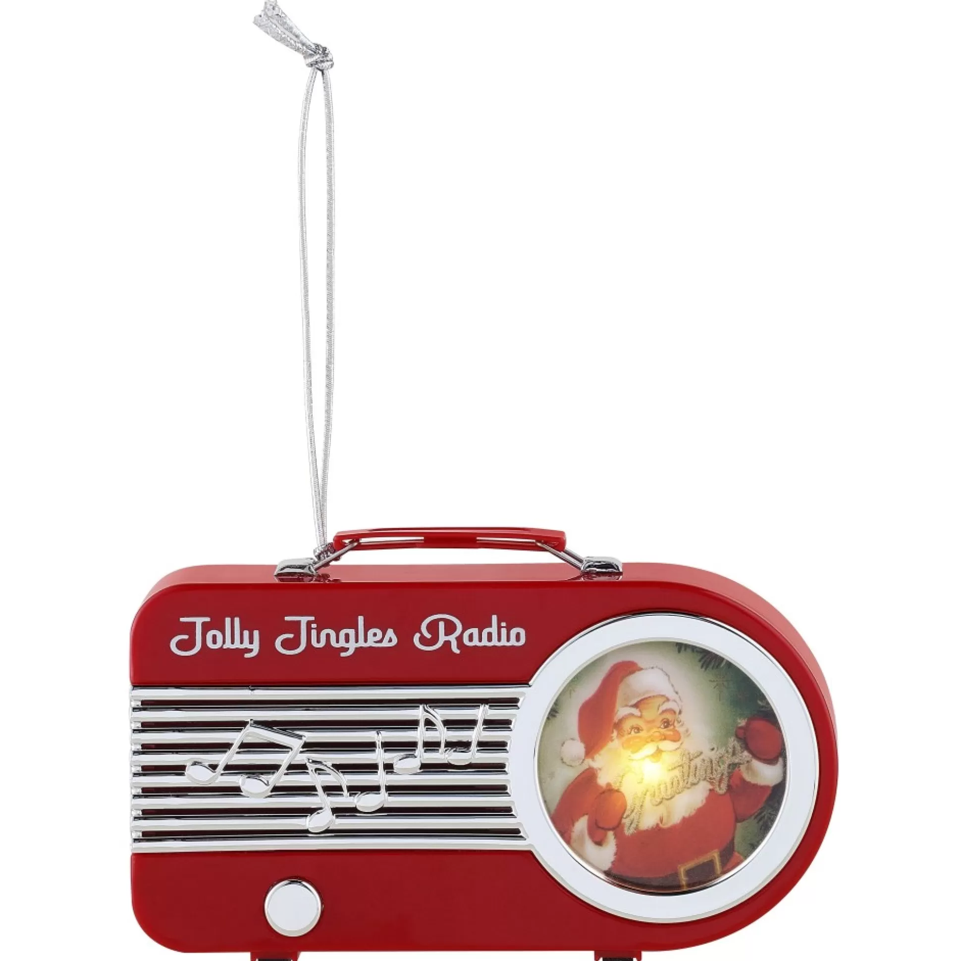 Best Mr. Christmas 4.75" Retro Radio Ornament - Red