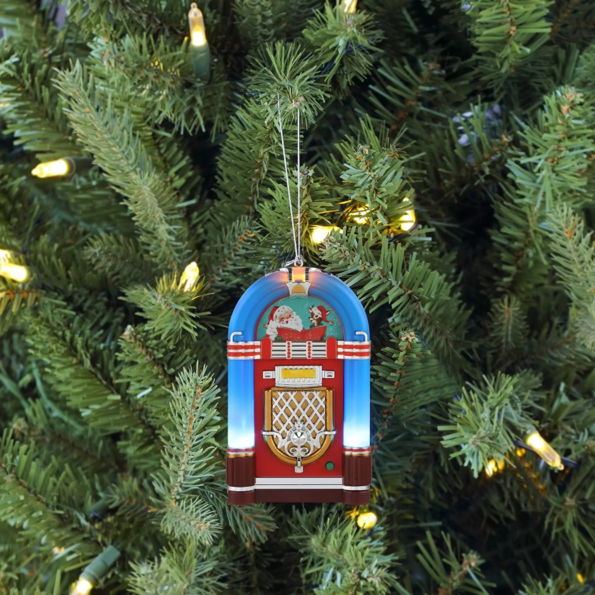 Cheap Mr. Christmas 4.9" Retro Jukebox Ornament - Blue