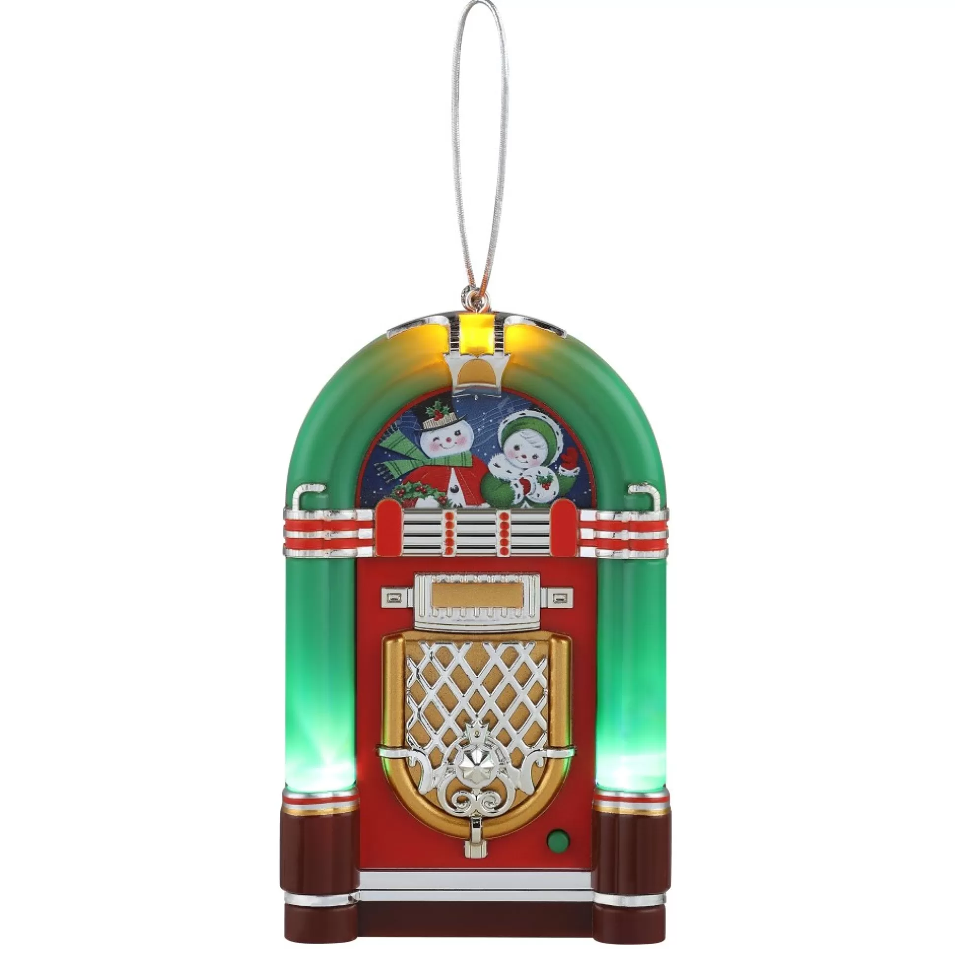 Clearance Mr. Christmas 4.9" Retro Jukebox Ornament - Green