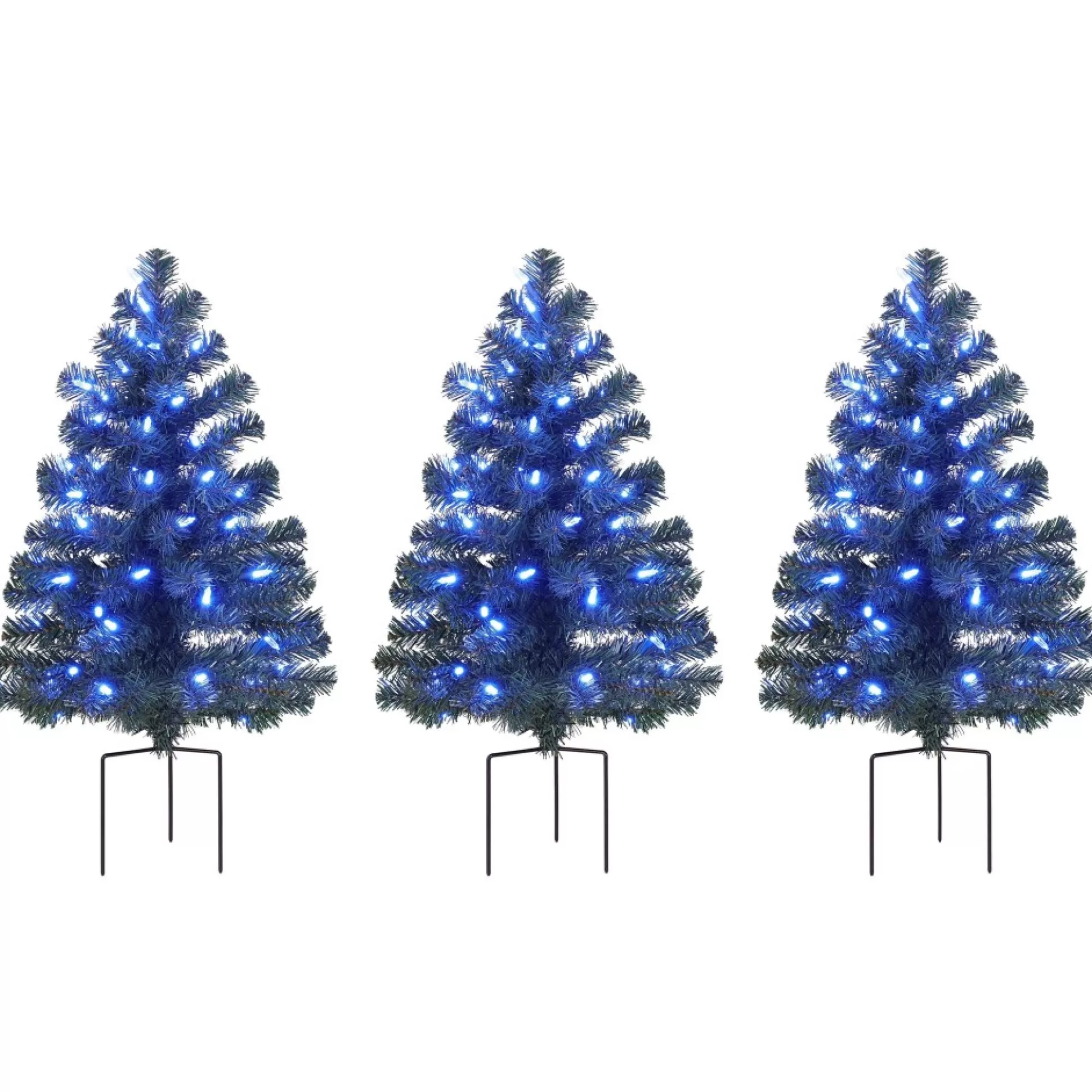 Flash Sale Mr. Christmas Alexa Enabled Pathway Christmas Trees - Rgb Bulbs