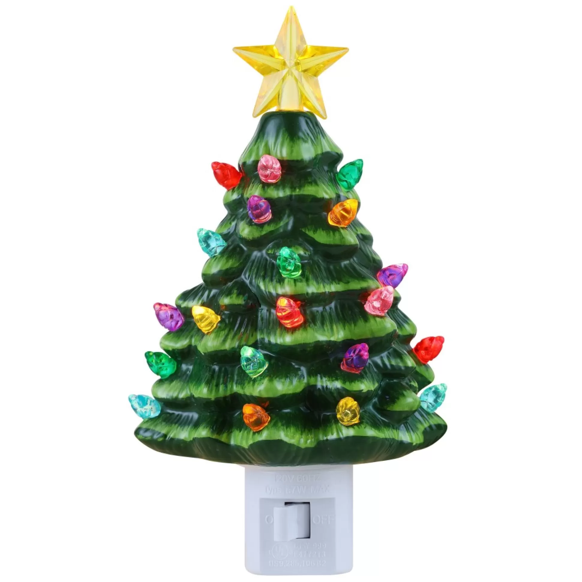 Fashion Mr. Christmas Nostalgic Ceramic Tree Nightlight - Green